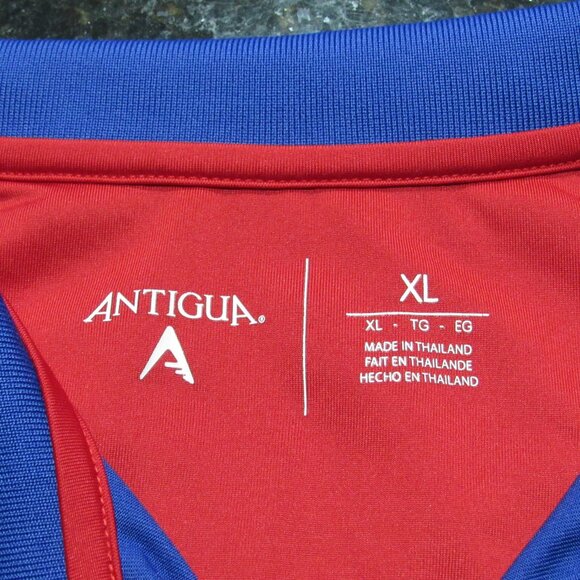 Antigua Philadelphia Phillies 2013 XL Mens Blue/Red Compass Short Sleeve Polo - Picture 4 of 15